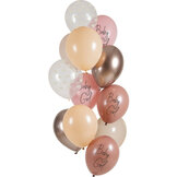 Ballonnen Baby Girl - 33 cm - 12 stuks