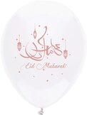 Ballonnen 'Eid Mubarak' Roze - 30cm - 6st