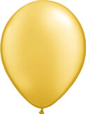 Ballonnen metallic 12In/30cm Goud /50st