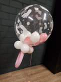 Ballon bubbel roze of blauw Babyspeen.