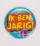 Button XL Ik Ben Jarig!
