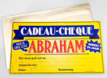 Cadeau cheque Abraham