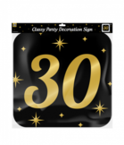 Classy party decoration signs - Huldeschild 30 jaar