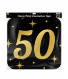 Classy party decoration signs - Huldeschild 50 jaar