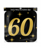 Classy party decoration signs - Huldeschild 60 jaar