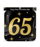 Classy party decoration signs - Huldeschild 65 jaar