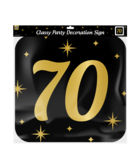 Classy party decoration signs - Huldeschild 70 jaar