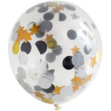 Confetti Ballonen met stippen en sterren - 30 cm - 4 stuks