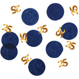 Confetti Elegant Blue 25 Jaar