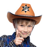 Cowboy hoed - Sheriff Bruin - Kinderen