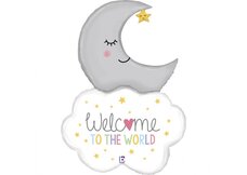 Folieballon Welcome Baby Moon