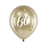Glossy Goud Ballonnen Bedrukt 60 - 12 inch 30 cm - 6 stuks