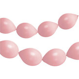 Knoopballonnen voor Ballonnenslinger Powder Pink Mat