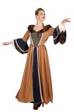 Koninklijk middeleeuwse jurk, kostuum, Lady Guinevere