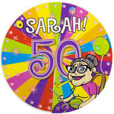 Led party badge, Sarah