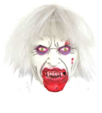 Masker Bloed zombie met grijs haar
