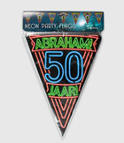 Neon Party flag - 50 Abraham