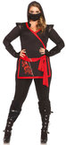 Ninja dames zwart rood x