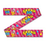 Party tape/ Afzetlint Sarah 50 jaar! cartoon