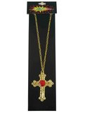 Sinterklaas kruis, metaal, goud en steen