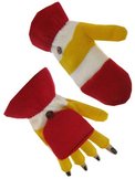 vingerloze handschoenen wit/geel/rood