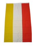 Vlag rood/wit/geel 90x150cm Oeteldonk
