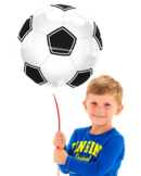 Voetbal Folie Ballon Zwart/Wit