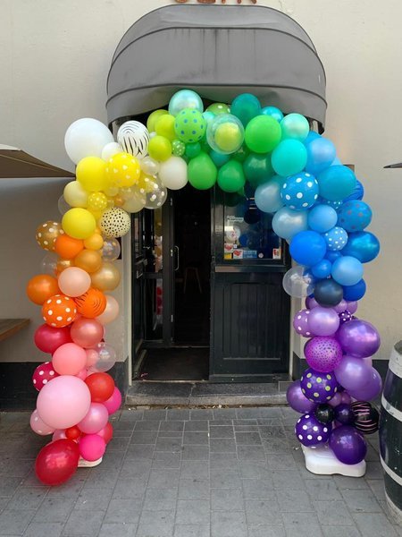 Dakraam kamp statisch ballonnen boog, huwelijk, kraamfeest, opening