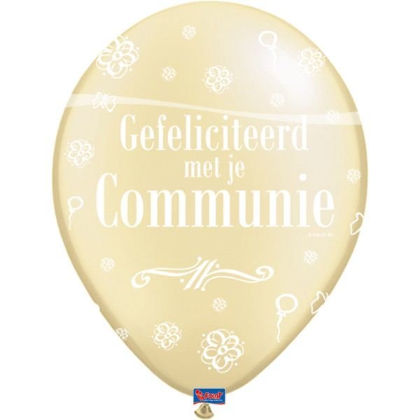 genetisch ze grijs Communie ballon, Communie decoratie, feestversieringen voor een geslaagde  communie feest, bestel eenvoudig online