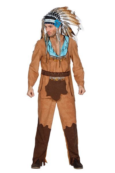 overschot Kiwi verlangen Indianen kostuum heren. Bestel op www.feestthemawinkel.nl